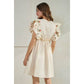 Embroidered Poplin Mini Dress