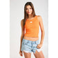 "TN" Heritage Patch Ribbed Tank Top