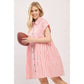 COTTON STRIPED TUNIC DRESS