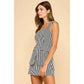 Round Neckline sleeveless Romper