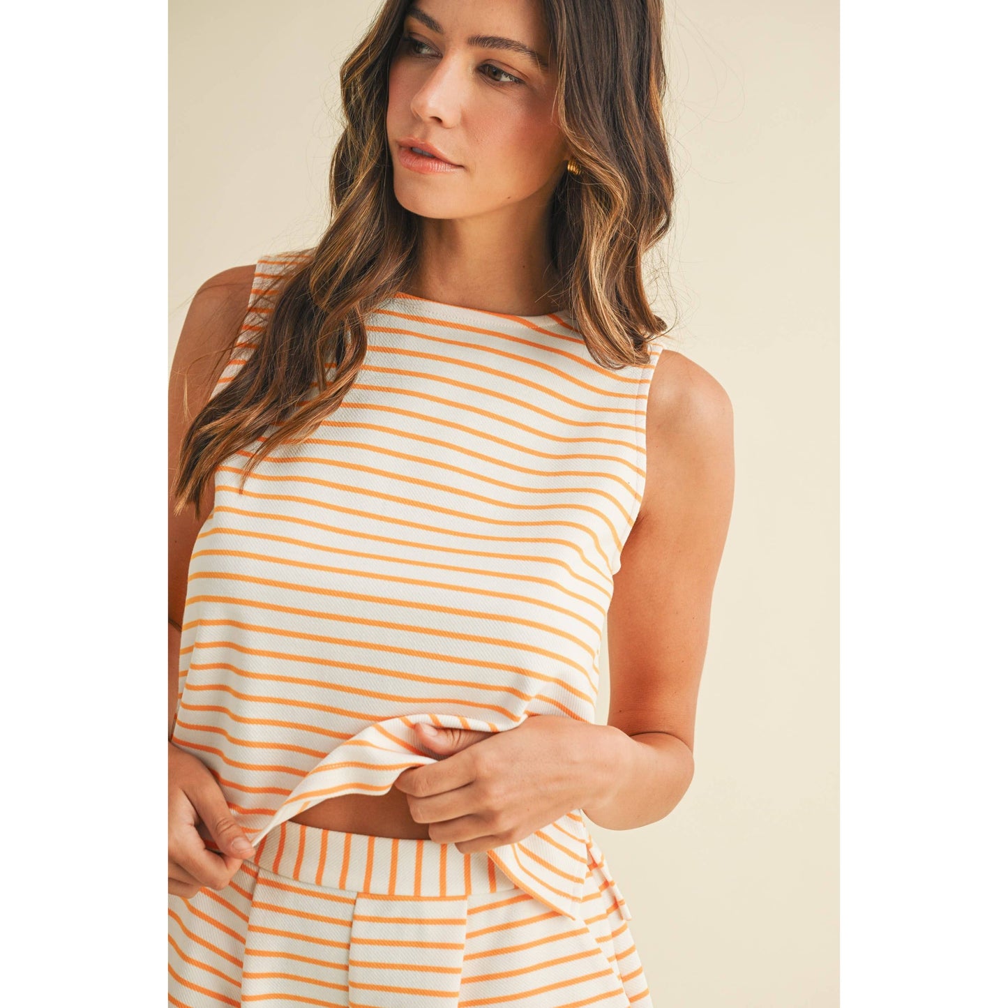 Gameday Striped Knit Set