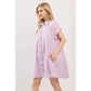 COTTON STRIPED TUNIC DRESS