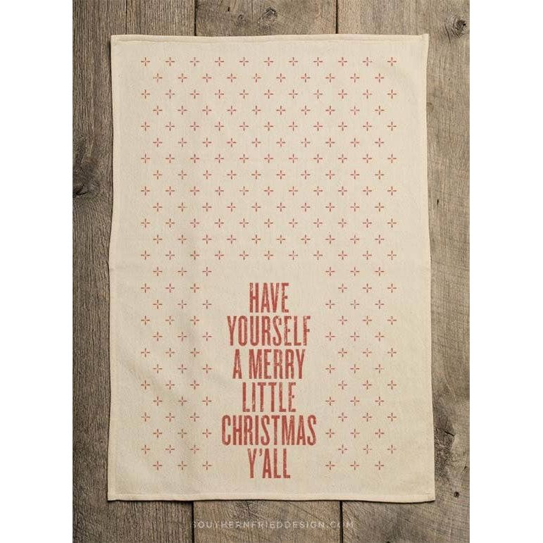 Merry Little Christmas Y'all - Kitchen Towel