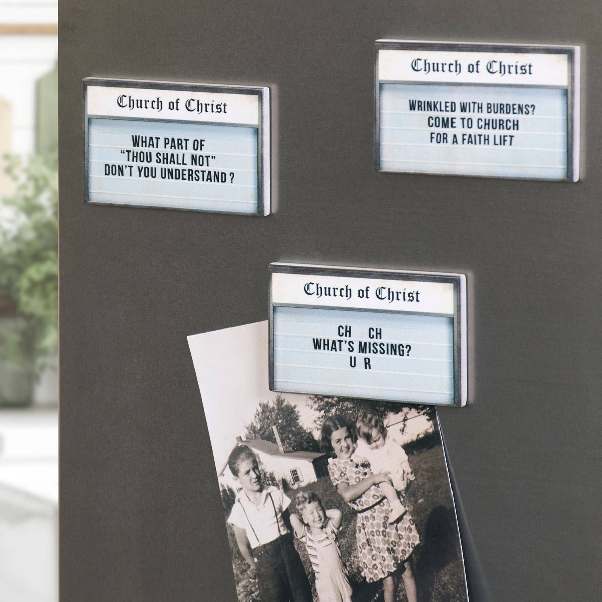 Church Signs Magnet Set