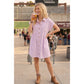 COTTON STRIPED TUNIC DRESS