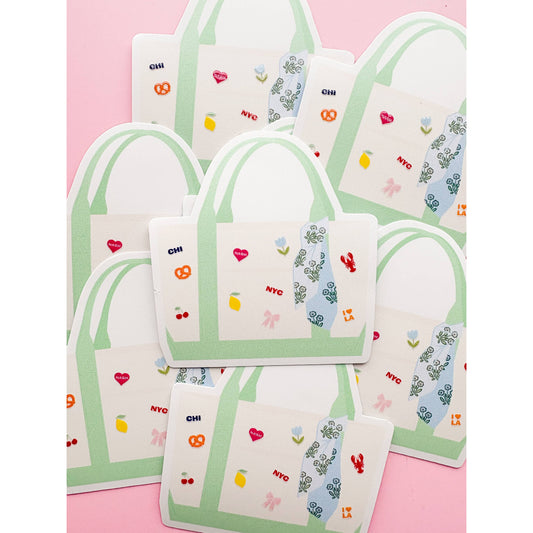 The City Girl Tote Sticker