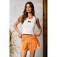 Windbreaker Shorts With Contrast Stripe