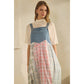 Patchwork Pinafore Dress