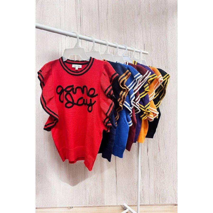 Varsity Gameday Knit Top