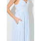 PINSTRIP MAXI DRESS
