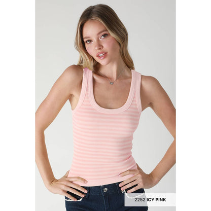 Reversible Striped Tank Top
