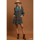 Mix Plaid Tiered Babydoll Dress