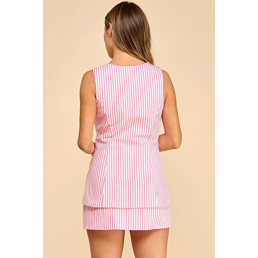 Round Neckline sleeveless Romper