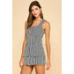 Round Neckline sleeveless Romper