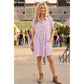 COTTON STRIPED TUNIC DRESS