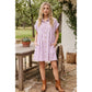 COTTON STRIPED TUNIC DRESS