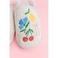 Fruit Cocktail Embroidery Slippers