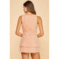 Round Neckline sleeveless Romper