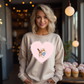 Cute Coquette Pink Heart Kitty Tee