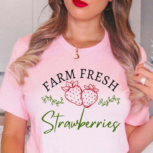 Farm fresh strawberries tshirt