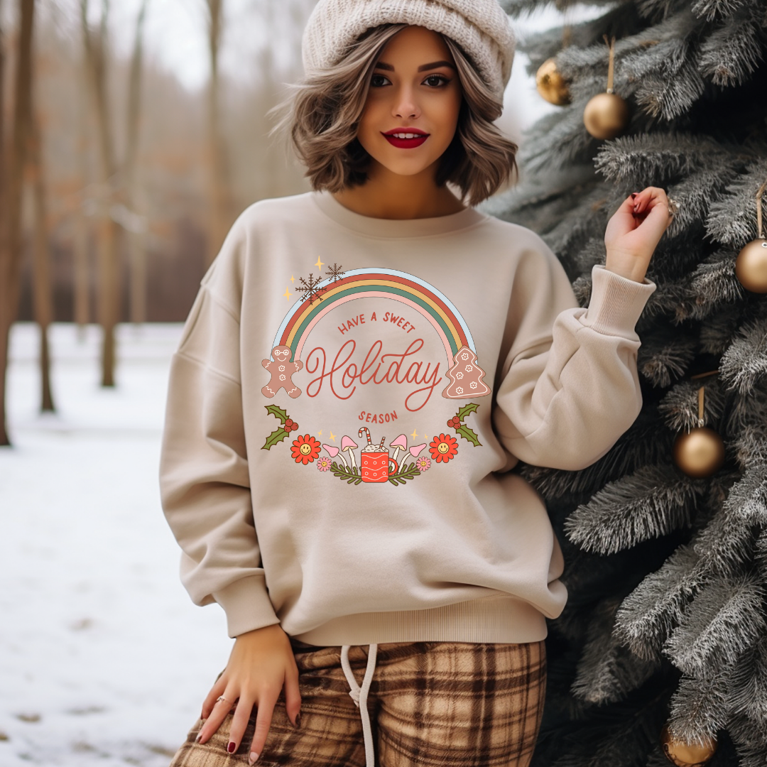 have a sweet holiday season sandstone sweatshirt