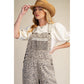 LEOPARD WASHED TWILL OVERALLS