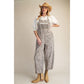 LEOPARD WASHED TWILL OVERALLS