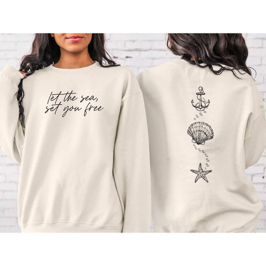 Let The Sea Set You Free {Front/Back} Summer Tee