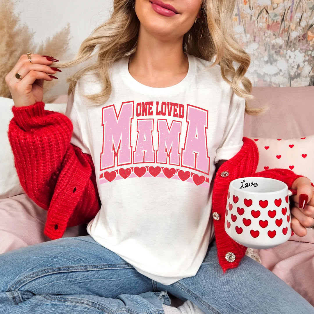 one loved mam valentines tshirt