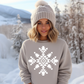 aztec winter snowflake sandstone sweatshirt