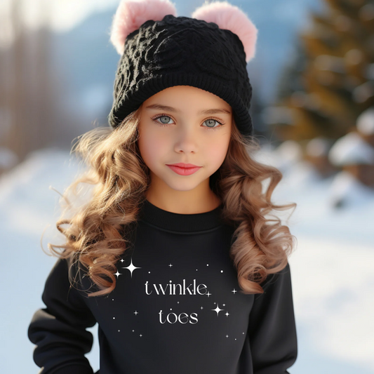 twinkle toes winter sweatshirt