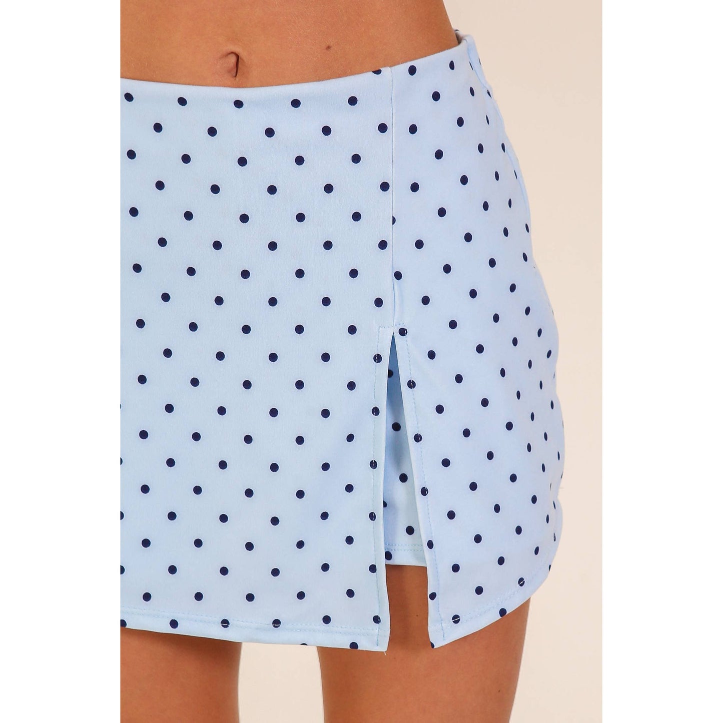 Blue Polka Dot Skort
