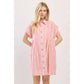 COTTON STRIPED TUNIC DRESS