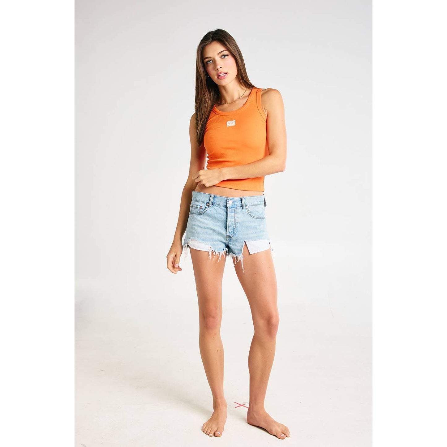 "TN" Heritage Patch Ribbed Tank Top