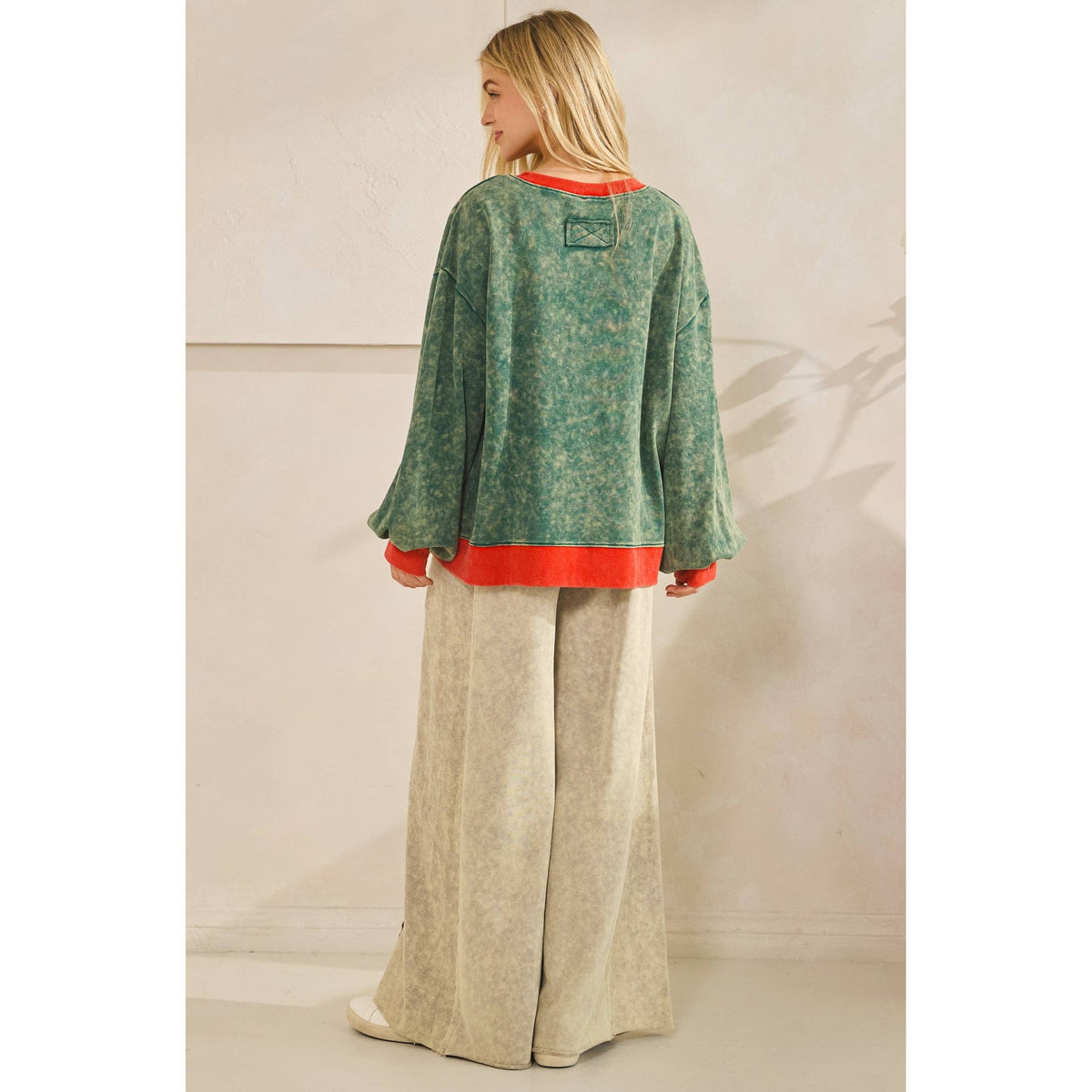 THE MERRY MINERAL-WASH BOW PULLOVER