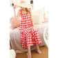 Gingham Ruffled Maxi Dress