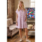 COTTON STRIPED TUNIC DRESS