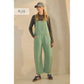 Plus Pinstriped Barrel-leg Overalls