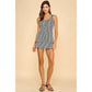 Round Neckline sleeveless Romper