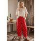 Polka Dot Scuba Barrel Pants