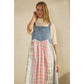 Patchwork Pinafore Dress