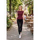 Stretch Cap Sleeve Peplum Top