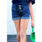 Girls Denim Shorts w/ 3 Buttons