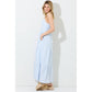 PINSTRIP MAXI DRESS