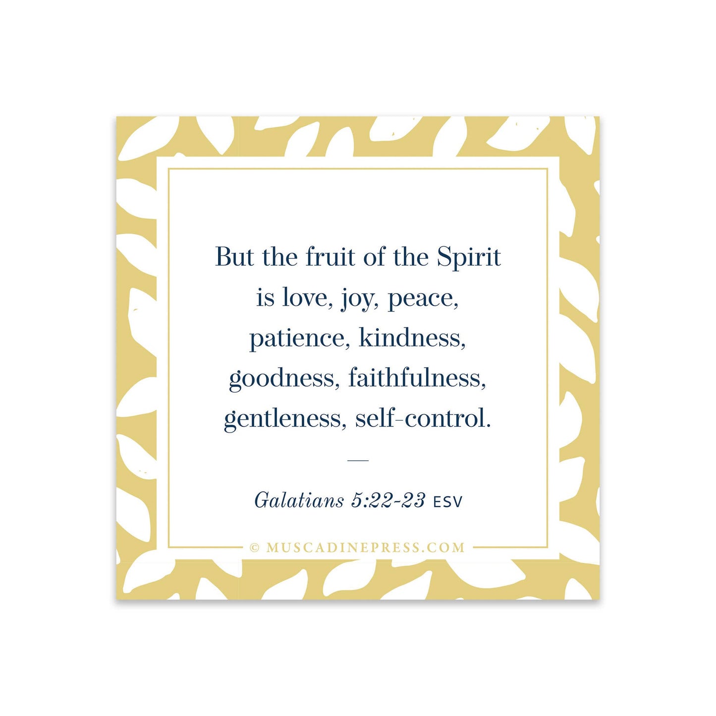 Scripture Static Cling, Fruit of the Spirit