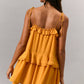RUFFLE  TIE FLARE ROMPER