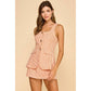 Round Neckline sleeveless Romper