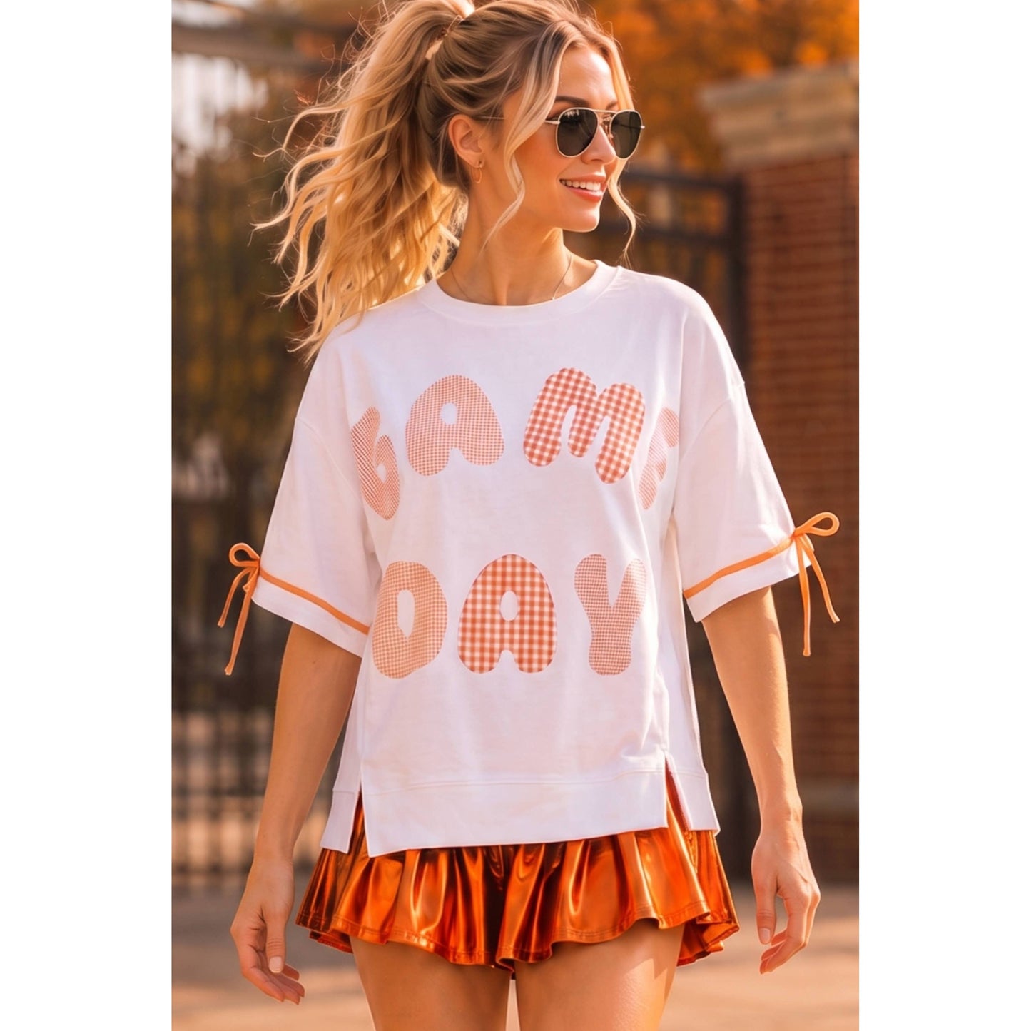 Game Day Patchwork Boxy Top
