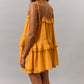 RUFFLE  TIE FLARE ROMPER