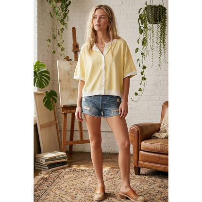 Relaxed Fit Polka Dot Top